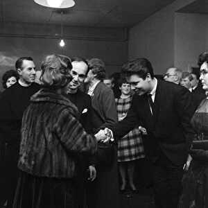 Princess Margaret and the Bishop of Bath and Wells meeting Cliff Richard at club 59