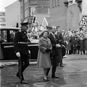 Queen Elizabeth ll Feb 1980 and The Duke of Edinburgh and Duke of Edinburgh arriving at