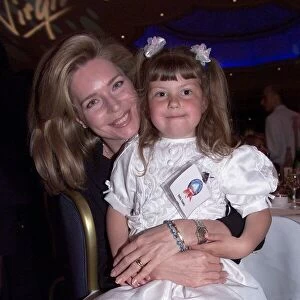 Queen Noor of Jordan with Emily Casey May 1999 at the Dorchester Hotel in London