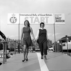 RAC Rally November 1970 Jill Robinson (left) and Frances Cobb