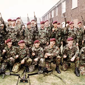 Ready for action - part of D Company 4 para from Norton get set for today