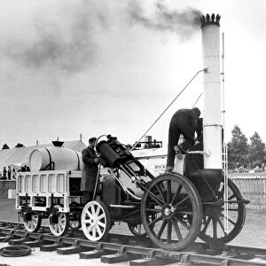 A replica of George Stephensons Rocket returns to the North East for the Whitley Bay