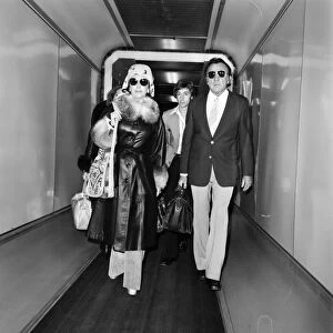Richard Burton and Liz Taylor the "newlyweds"arrived at Heathrow Airport today
