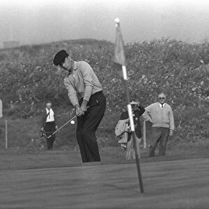 Ryder Cup Great Britain v USA Golf October 1965 Marr chips his ball onto the 9th