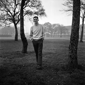 Sport. Football. Liverpool player Steve Peplow takes a walk through a park