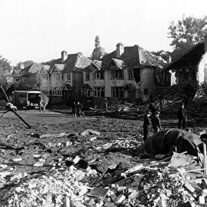 Staveley Road, Chiswick, the site of the first successful V-2 missile attack against