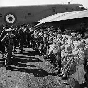 Suez Crisis 1956 Soldiers arrive in Cyprus from Britain