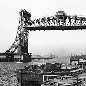 Tees Newport Bridge, Stockton-on-Tees, Middlesbrough, North Yorkshire. 31st August 1936
