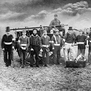 The Whitburn Volunteer Life Brigade in June 1868