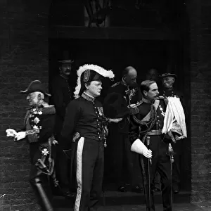 Winiston Churchill in the uniform of a Privy Councillor (Levee dress) London Circa 1907