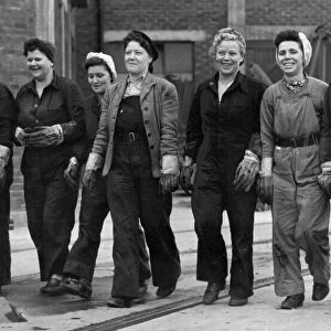 Women Power - The picture shows women welders at Blyth Dry Dock Co. Ltd. in 1947