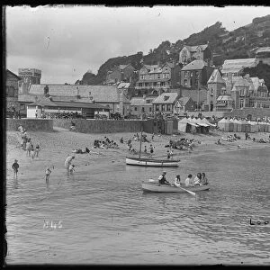 East Looe Beach & Seafront with donkeys