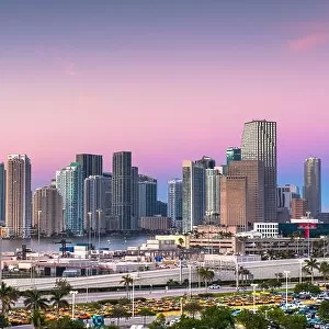 Miami, Florida, USA skyline at dawn