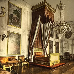 The Bedroom of Queen Victoria of Hanover (Queen of the United Kingdom of Great Britain and Ireland) at the Grand Trianon Palace in Versailles