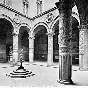 The courtyard of Palazzo Vecchio, Signoria square, Florence