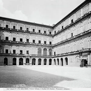 Courtyard of San Damaso; work by Bramante in the Palazzi Vaticani in Vatican City