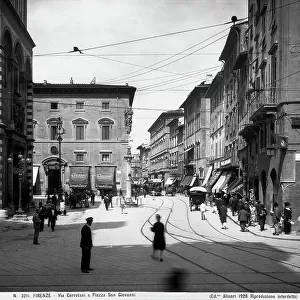 Via de'Cerretani and piazza San Giovanni in Florence