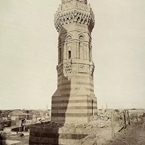 The El Moth minaret in the city of Cairo