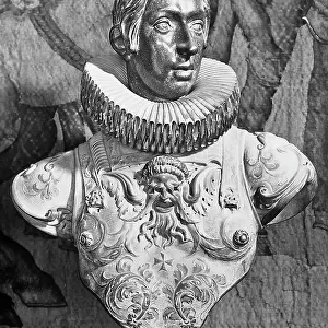 The Grand Duke of Tuscany Ferdinando II de'Medici, 17th century bust, in the Galleria degli Uffizi, Florence