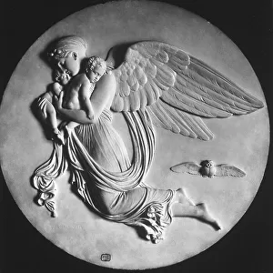 Night. Marble bas-relief by Bertel Thorwaldsen, in the National Museum of Capodimonte in Naples