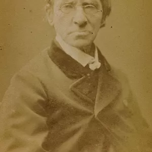 Portrait of mile Maximilien Paul Littr, French lexicographer and philosopher; carte de visite