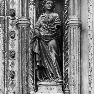 Prudence; sculpture by Bartolomeo Bon, located in the Porta della Carta, in the Palazzo Ducale, Venice