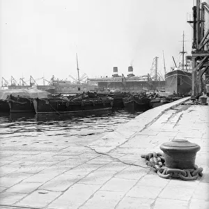 View of the port of Trieste