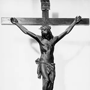Wood crucifix, by Michelangelo, in the Church of Santo Spirito, Florence