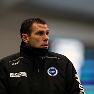 Gus Poyet Leads Brighton & Hove Albion in Npower Championship Clash Against Burnley at Amex Stadium (February 23, 2013)