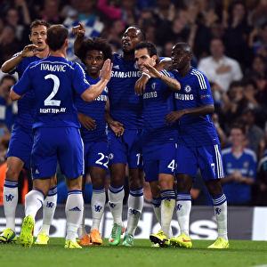 Cesc Fabregas Scores: Chelsea's Thrilling Champions League Victory vs. Schalke 04 (17th September 2014)
