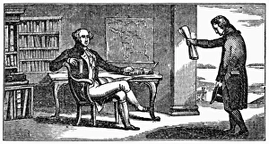 (1732-1799). Washington receiving the news of his election as the first President of (1732-1799). Washington receiving the news of his election as the first President of