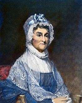 ABIGAIL ADAMS (1744-1818). American First Lady. Line and stipple engraving, 1839 ABIGAIL ADAMS (1744-1818). American First Lady. Line and stipple engraving, 1839