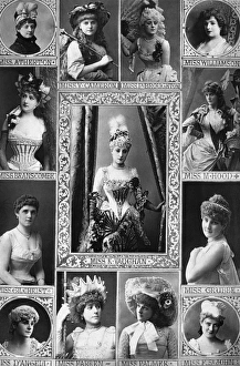 ACTRESSES, c1890. British actresses, including Alice Atherton, Violet Cameron, Phyllis Broughton ACTRESSES, c1890. British actresses, including Alice Atherton, Violet Cameron, Phyllis Broughton