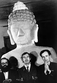 ALLEN GINSBERG (1926-1997). American author and poet. Photographed with Timothy Leary