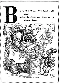 ANTI-TRUST CARTOON, 1902. From An Alphabet of Joyous Trusts, 1902, by Frederick ANTI-TRUST CARTOON, 1902. From An Alphabet of Joyous Trusts, 1902, by Frederick