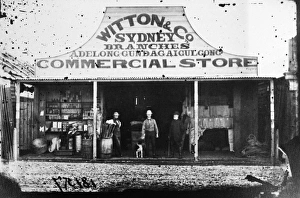 AUSTRALIA: GOLD RUSH, 1872. A general store in Gulgong, New South Wales, Australia AUSTRALIA: GOLD RUSH, 1872. A general store in Gulgong, New South Wales, Australia