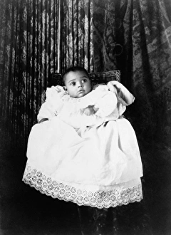 BABY, c1899. An African American baby from Georgia, in a christening gown. Photograph BABY, c1899. An African American baby from Georgia, in a christening gown. Photograph