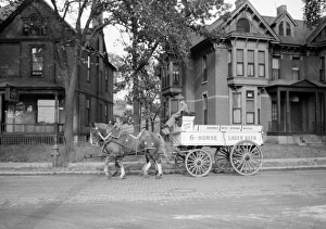 BEER WAGON, 1939. A beer wagon in Minneapolis, Minnesota. Photograph by John Vachon BEER WAGON, 1939. A beer wagon in Minneapolis, Minnesota. Photograph by John Vachon