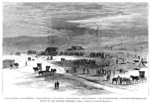 BENDER MURDERS, 1873. Scene of the Bender Murders BENDER MURDERS, 1873. Scene of the Bender Murders