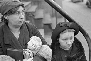 BYSTANDERS, 1936. Woman and girl in Bethlehem, Pennsylvania. Photograph by Walker Evans BYSTANDERS, 1936. Woman and girl in Bethlehem, Pennsylvania. Photograph by Walker Evans