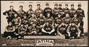 CHICAGO CUBS, 1913. Portrait of the 1913 Chicago Cubs. Photograph, 1913 CHICAGO CUBS, 1913. Portrait of the 1913 Chicago Cubs. Photograph, 1913