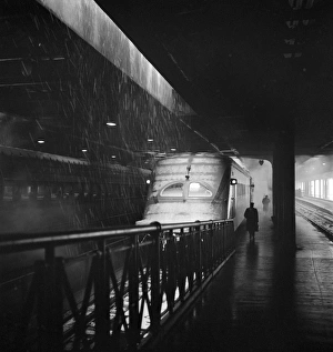 CHICAGO: UNION STATION. A Hiawatha train of the Chicago, Milwaukee, St. Paul CHICAGO: UNION STATION. A Hiawatha train of the Chicago, Milwaukee, St. Paul