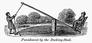 Water Prints: COLONIAL DUCKING STOOL