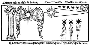 Sunface Prints: COMETS, 1496. Different forms of comets