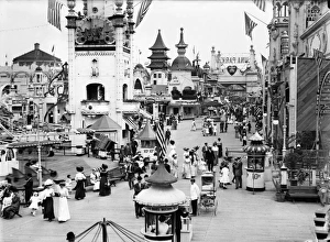 CONEY ISLAND: LUNA PARK. Luna Park amusement park, Coney Island, Brooklyn, New York. Photograph, c1910-1915 CONEY ISLAND: LUNA PARK. Luna Park amusement park, Coney Island, Brooklyn, New York. Photograph, c1910-1915