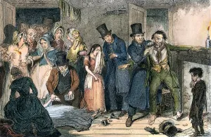 CRUIKSHANK: TEMPERANCE. The Husband, in a State of Furious Drunkenness, Kills CRUIKSHANK: TEMPERANCE. The Husband, in a State of Furious Drunkenness, Kills