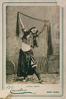 DANCER: LITTLE EGYPT, 1893. The dancer Little Egypt, stellar attraction at the DANCER: LITTLE EGYPT, 1893. The dancer Little Egypt, stellar attraction at the
