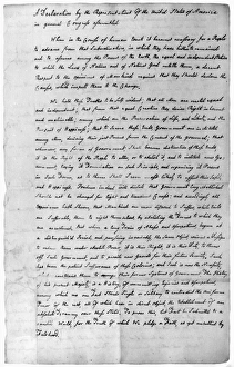 Adams Prints: Declaration of Independence