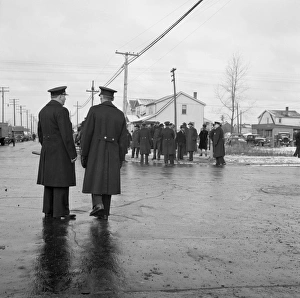 DETROIT, 1942. Police during a riot caused by white residents attempting to keep DETROIT, 1942. Police during a riot caused by white residents attempting to keep