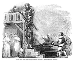 DRURY LANE THEATRE, 1846. Scene from the opera of Don Quixote, at the Drury Lane DRURY LANE THEATRE, 1846. Scene from the opera of Don Quixote, at the Drury Lane